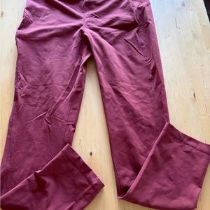 Duluth Trading Co Maroon Ponte Pants